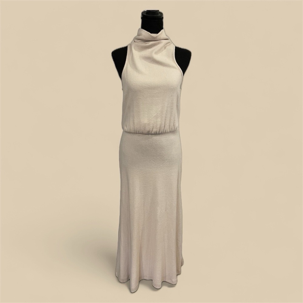 New Anthropologie Lourdes Maxi Ivory Sweater Dress‎ Size XS $138 NWT